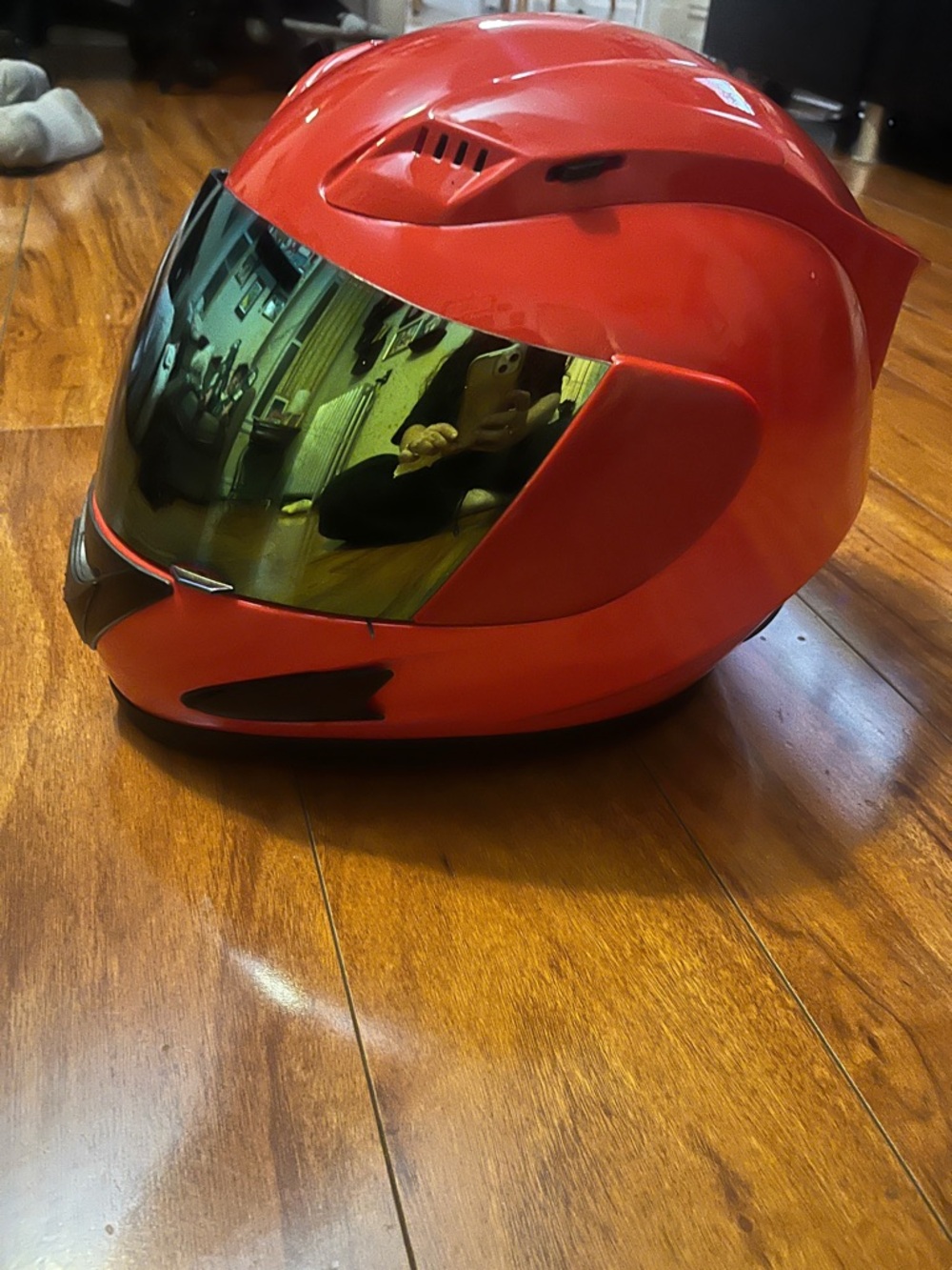 1STORM Red Full Face Motorcycle Helmet w/ Tinted Visor – DOT Approved – Medium - Picture 3 of 11